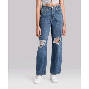 Wild Fable Highest Rise Baggy Distressed Jeans